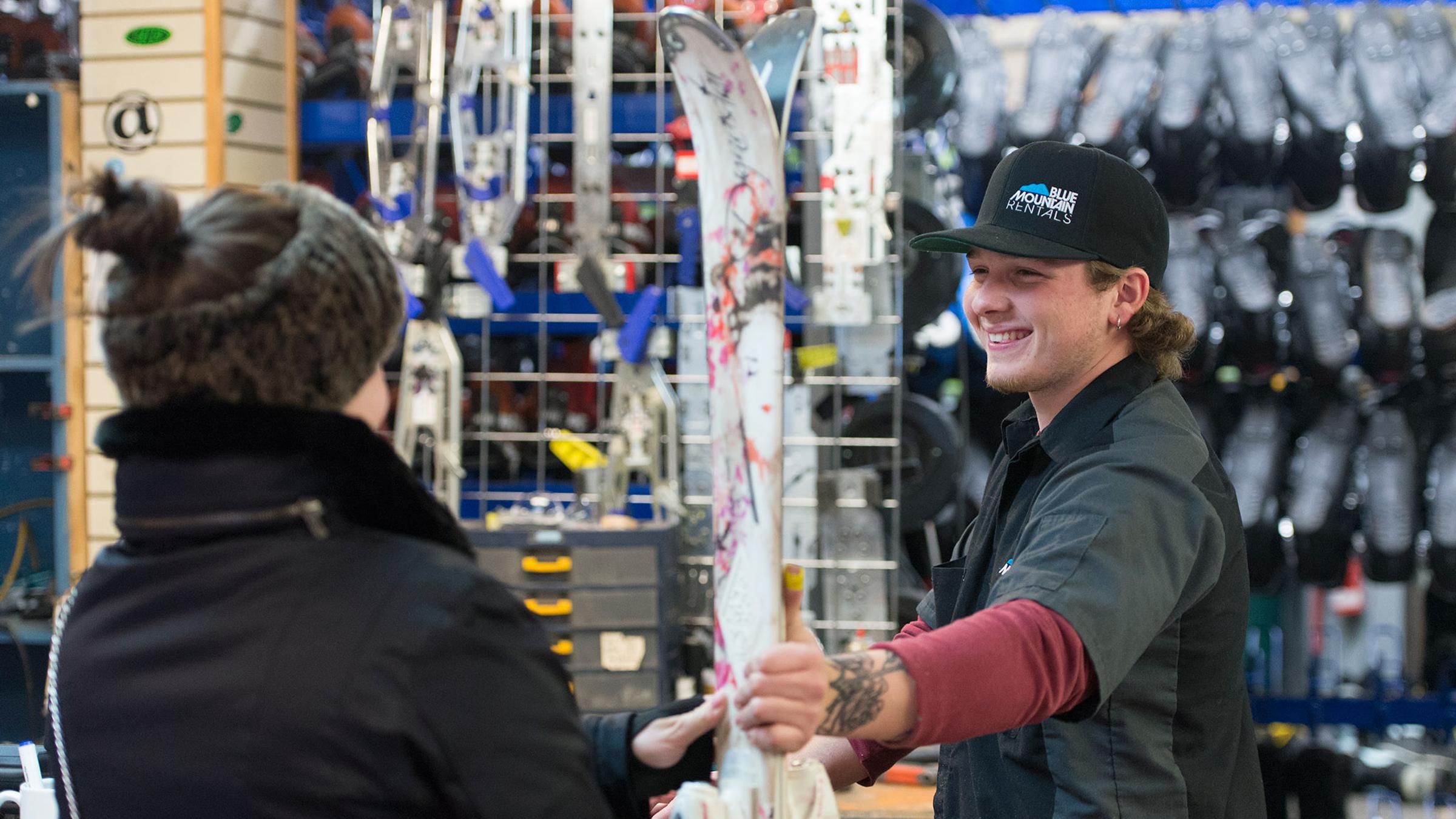 Rent Ski Snowboarding Equipment In Ontario With Pricing Blue