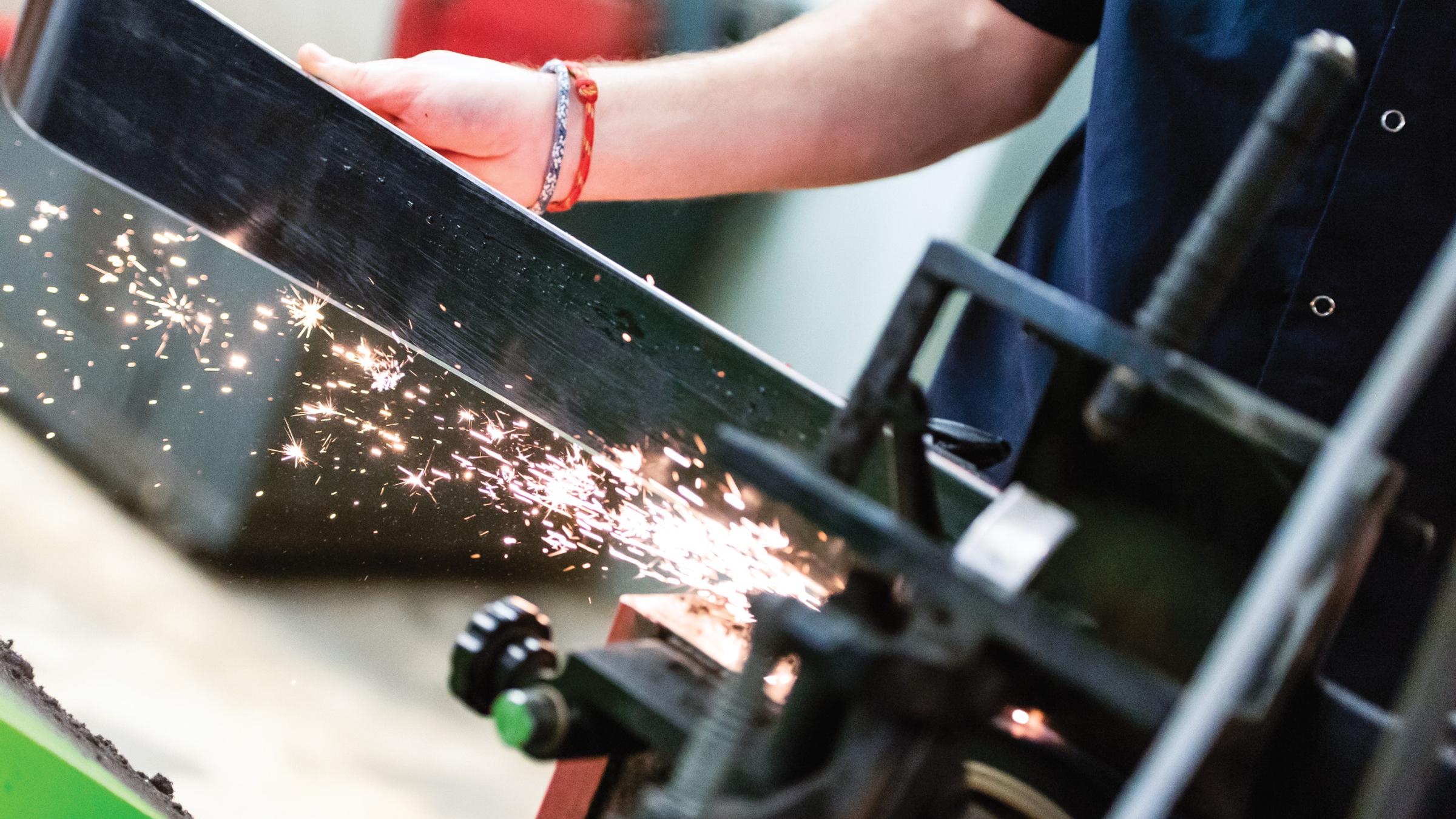Winter Repair Shop staff working on skis and snowboards
