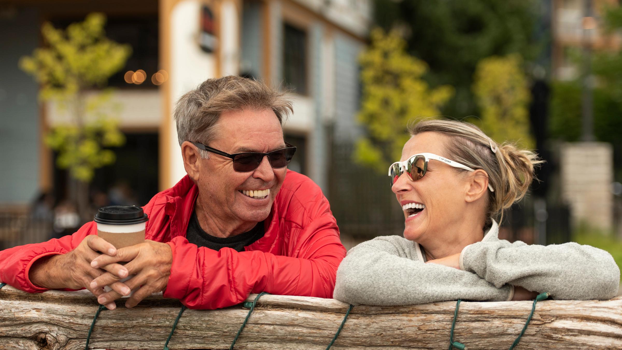 People in Blue Mountain Village
