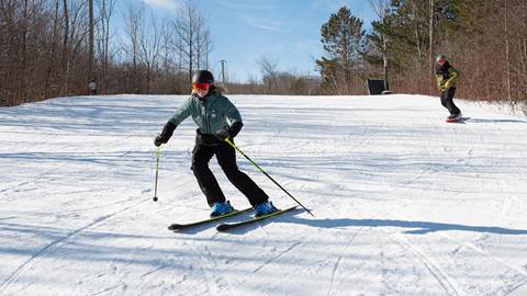 Group Skiing and Snowboarding