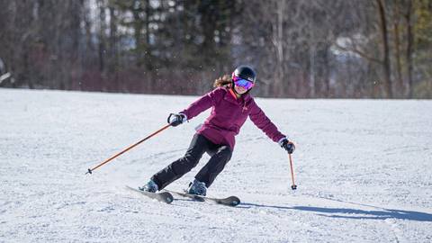 Families Skiing