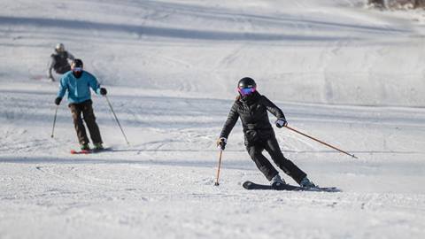 Skiing On Hill