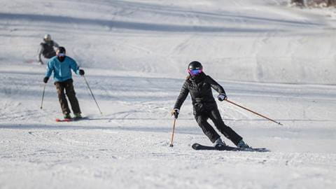 Skiing On Hill