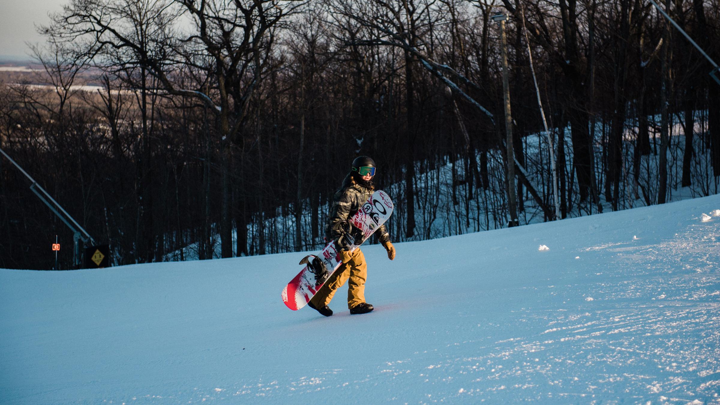 Family ski and snowboard lifestyle